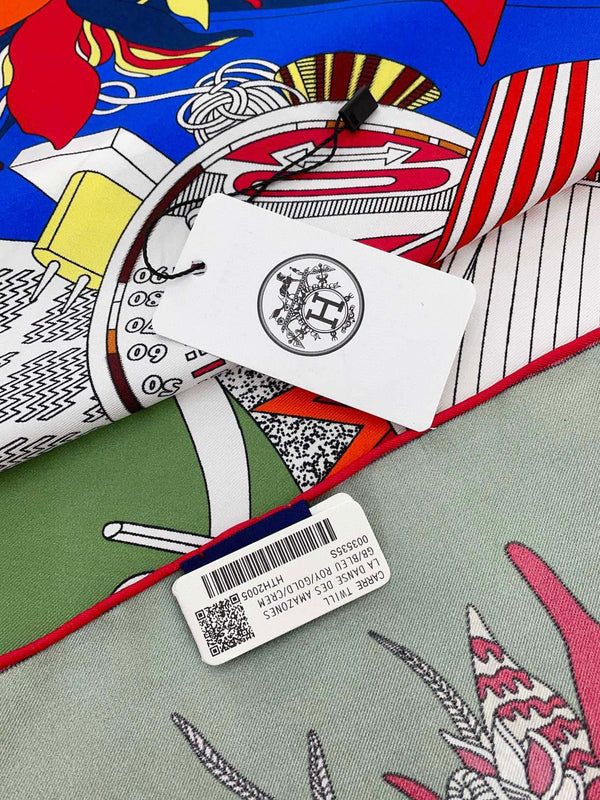 En Studio Scarf 90 CM In Colorful Silk Twill  235406