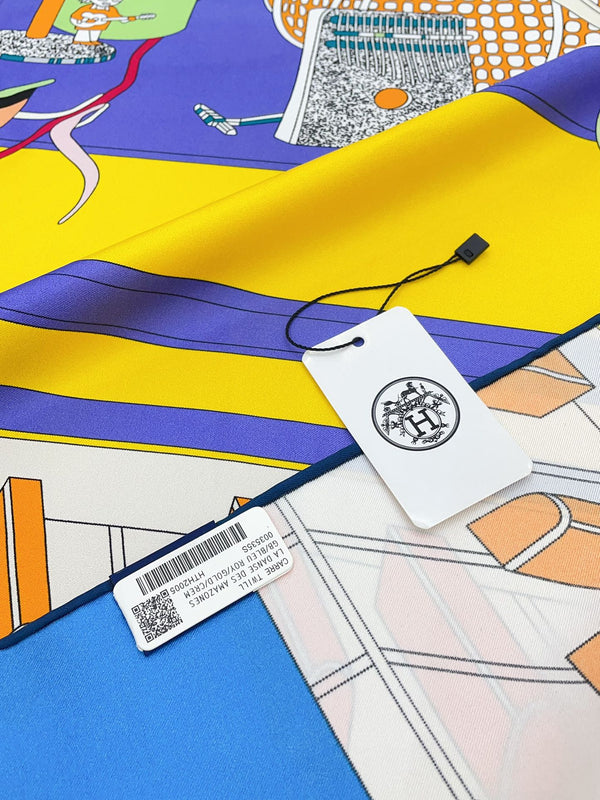 En Studio Scarf 90 CM In Colorful Silk Twill  235407