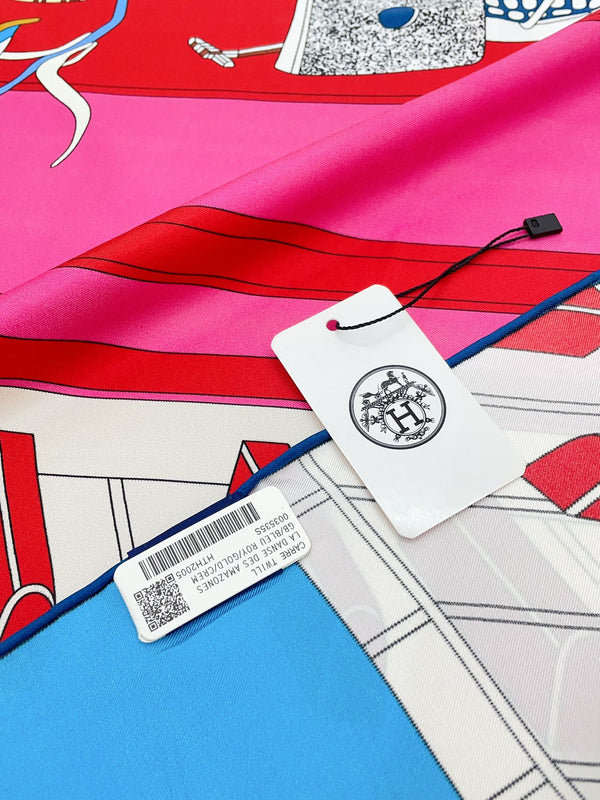 En Studio Scarf 90 CM In Colorful Silk Twill  235408