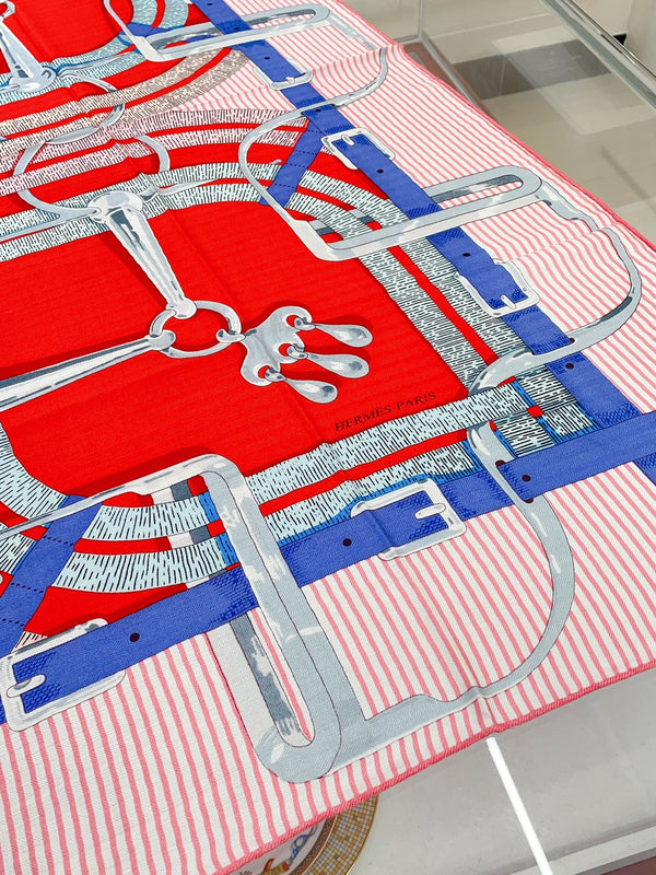 Mors a Jouets Chemise Shawl 140 CM In Colorful Silk And Cashmere 239532