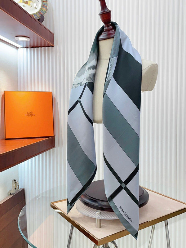 Rocabar De Rire Scarf 90 CM In Colorful Silk Twill 246406