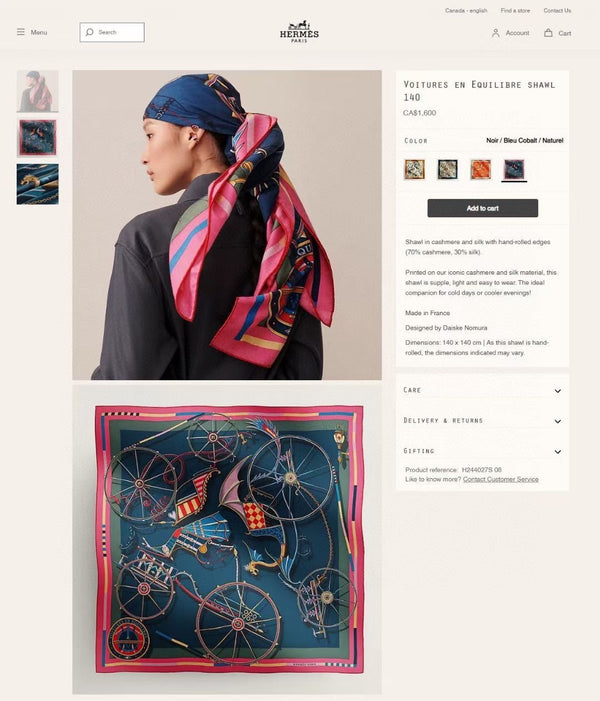 Voitures En Equilibre Scarf 140 CM In Colorful Cashmere And Silk 265384