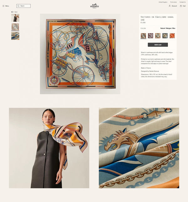 Voitures En Equilibre Scarf 140 CM In Colorful Cashmere And Silk 286417