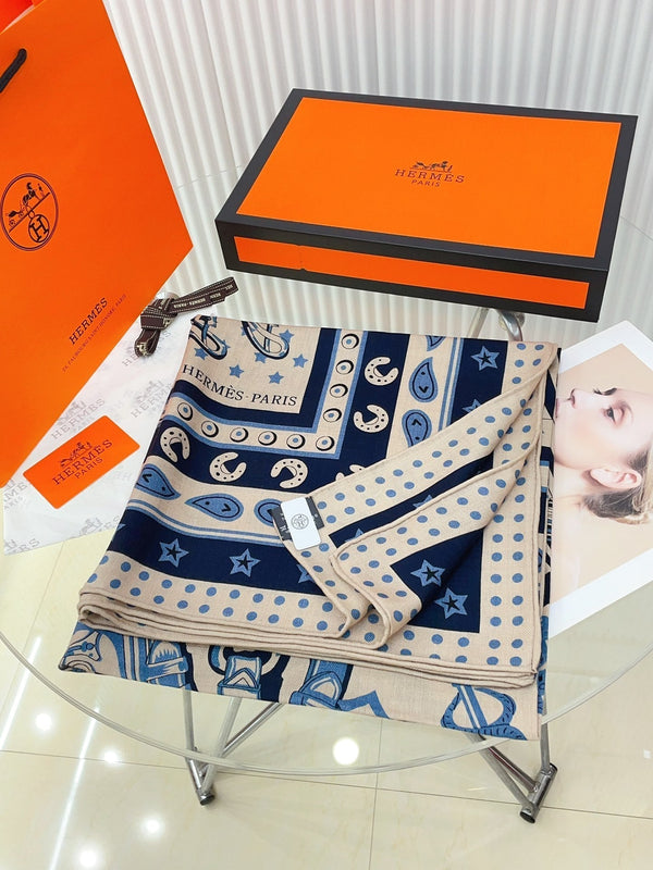 Cheval Punk Bandana Scarf 135 CM In Colorful Cashmere And Silk 304388