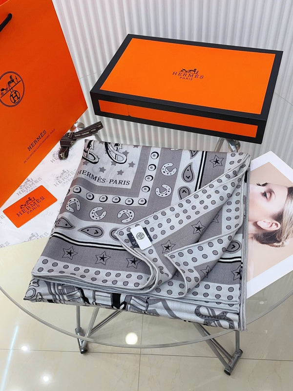 Cheval Punk Bandana Scarf 135 CM In Colorful Cashmere And Silk  304389