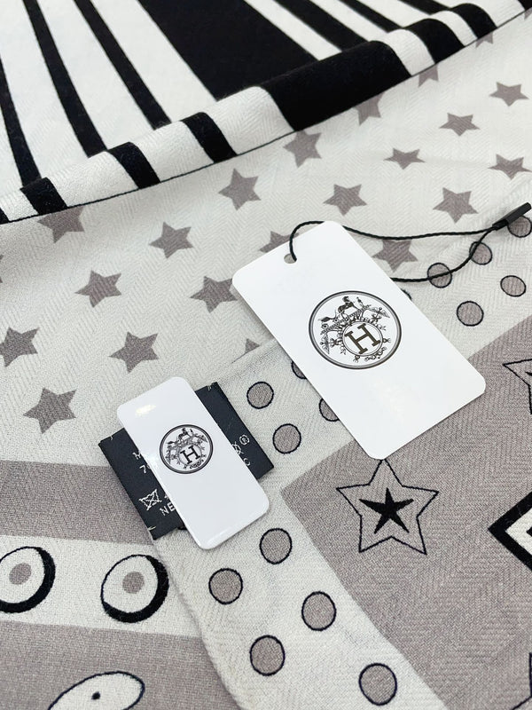 Cheval Punk Bandana Scarf 135 CM In Colorful Cashmere And Silk  304389