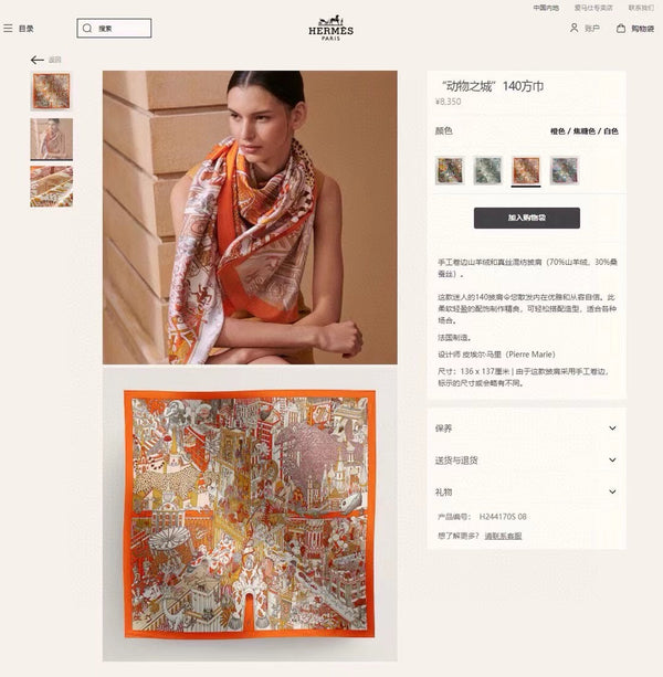 Sciarpa Animapolis 140 CM In Cashmere e Seta Colorati 306571