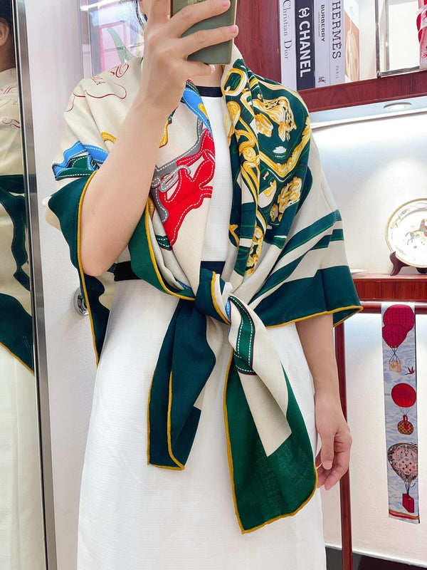 Brides De Gala Forever Scarf 140 CM In Colorful Cashmere And Silk 337142