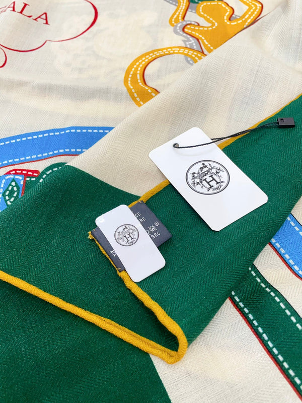 Brides De Gala Forever Scarf 140 CM In Colorful Cashmere And Silk 337142