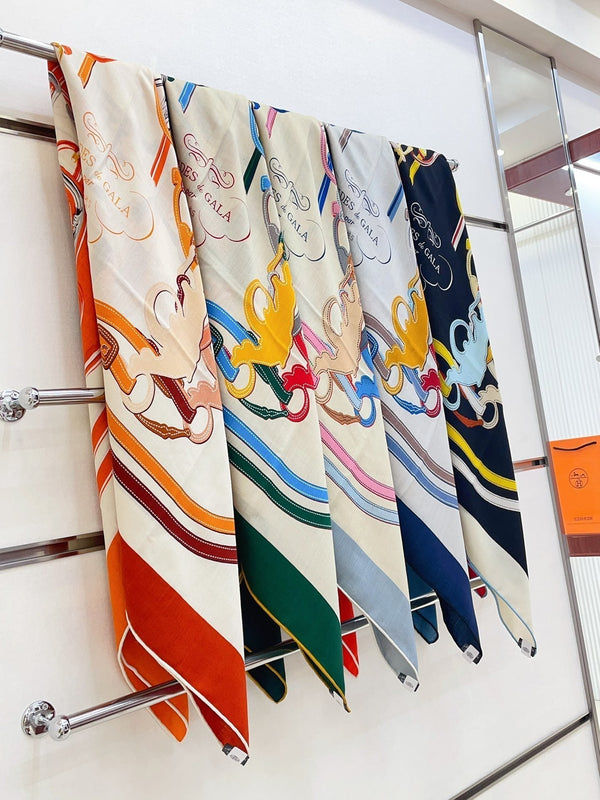 Brides De Gala Forever Scarf 140 CM In Colorful Cashmere And Silk 337144