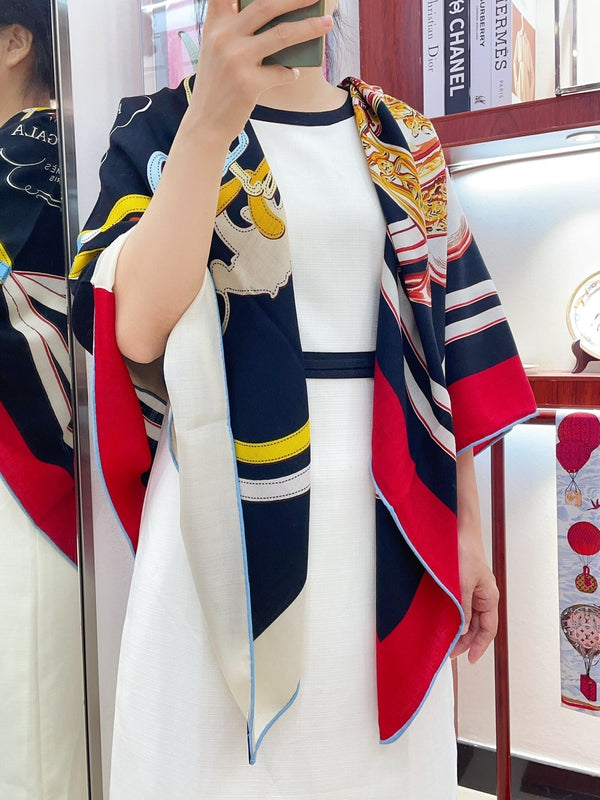 Brides De Gala Forever Scarf 140 CM In Colorful Cashmere And Silk 337145