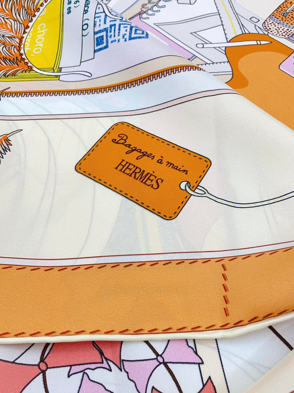 Bagage a Main Scarf 90 CM In Colorful Silk Twill 342849