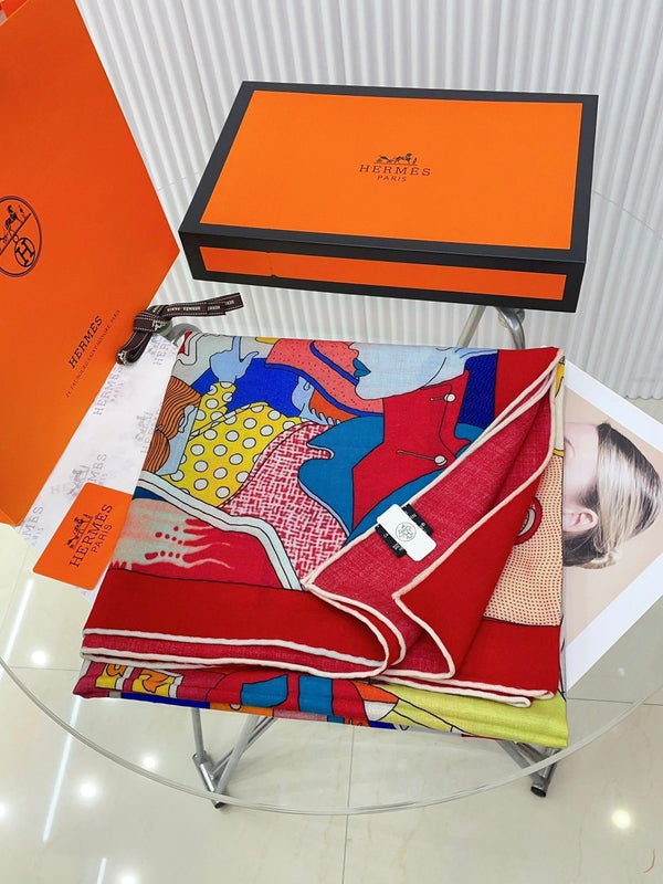 CA DECOIFFE ! SCARF 140 CM IN COLORFUL SILK