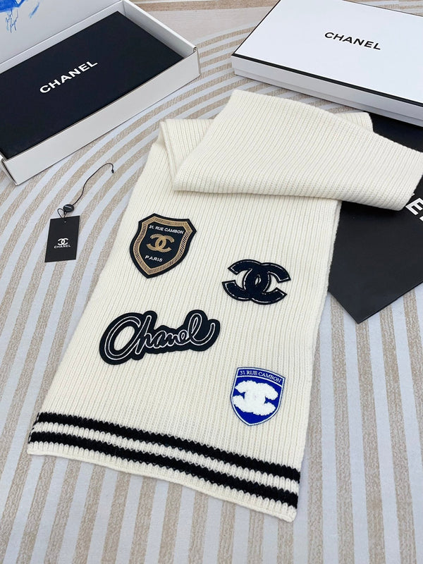 SCIARPA 180 CM IN PURO CASHMERE BIANCO CON ADESIVO 389997