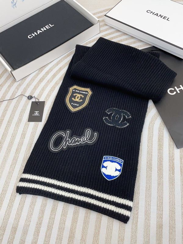 SCIARPA 180 CM IN PURO CASHMERE NERO CON ADESIVO 389998