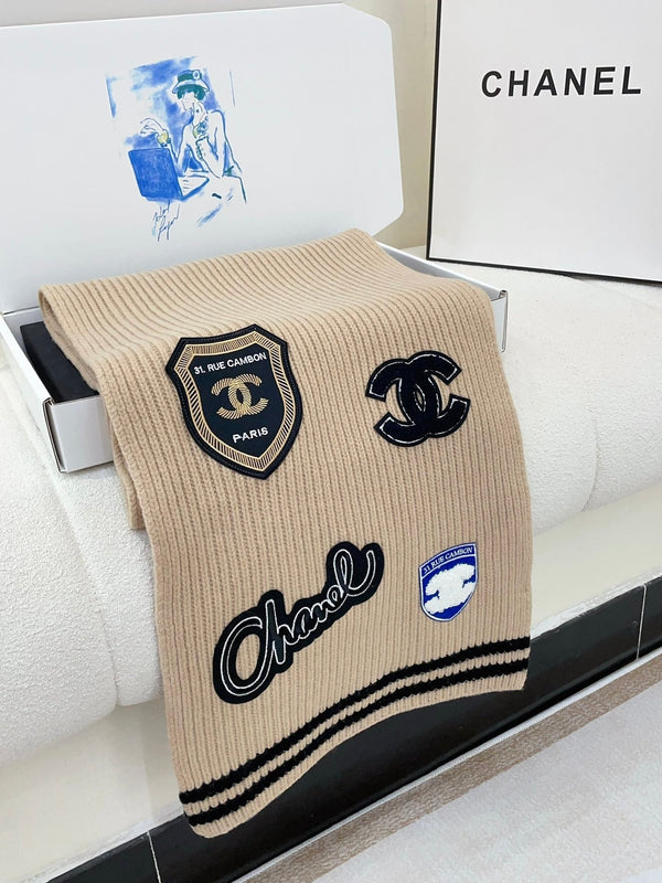 SCIARPA 180 CM IN PURO CASHMERE BEIGE TAN CON ADESIVO 390000