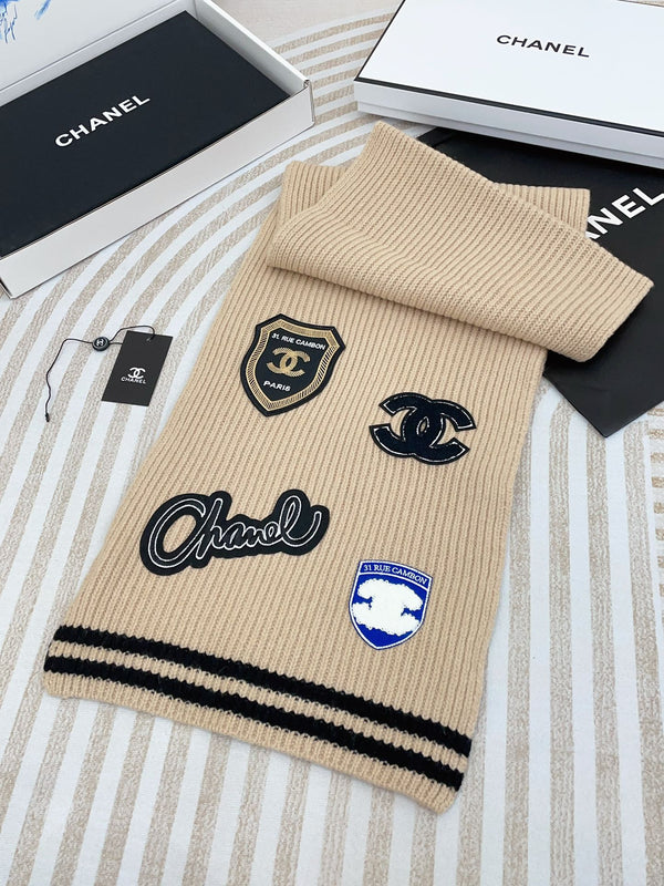 SCIARPA 180 CM IN PURO CASHMERE BEIGE TAN CON ADESIVO 390000