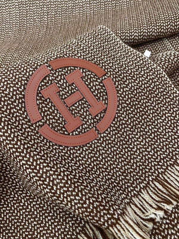 SCIARPA GRANITE MUFFLER 180 CM IN CASHMERE MARRONE CARAMELLO