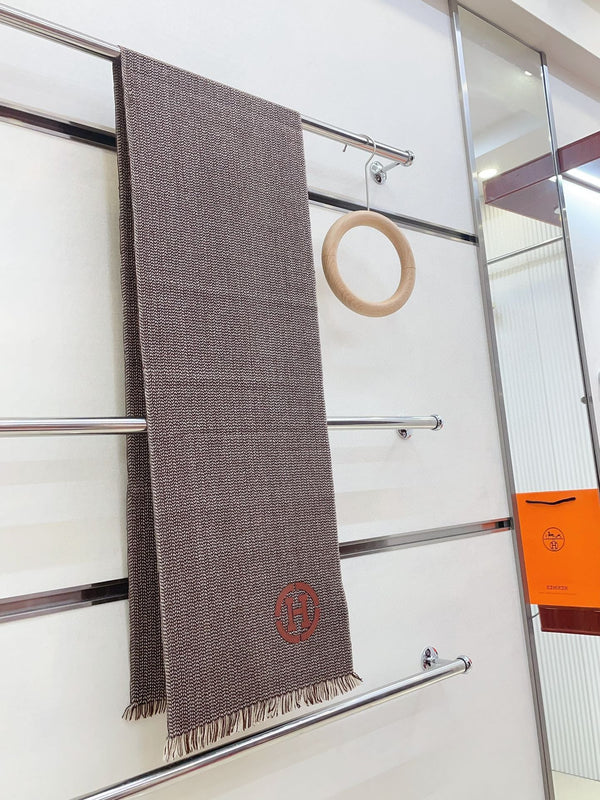 SCIARPA GRANITE MUFFLER 180 CM IN CASHMERE MARRONE CARAMELLO