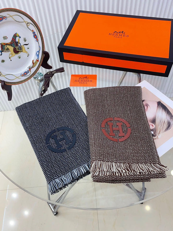 SCIARPA GRANITE MUFFLER 180 CM IN CASHMERE MARRONE CARAMELLO