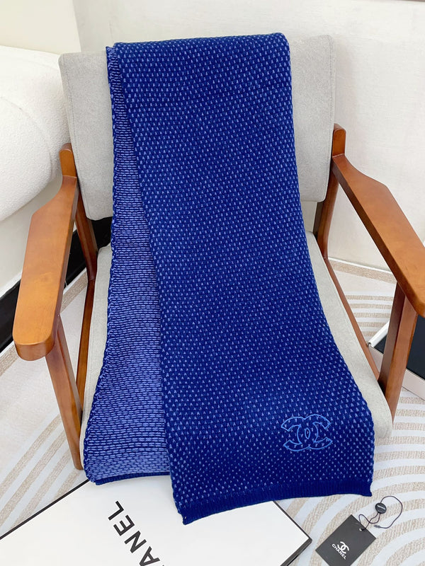 SCARF 180 CM IN AZURE BLUE CASHMERE  394593