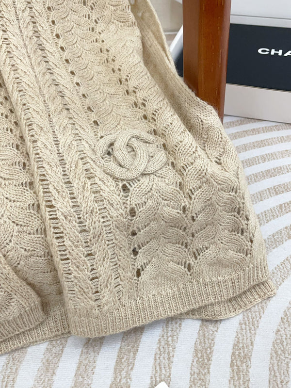 SCARF 190 CM IN KHAKI TAN CASHMERE 396246