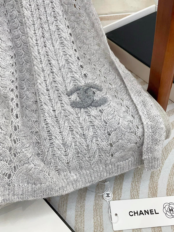 SCIARPA 190 CM IN CASHMERE GRIGIO NUVOLA 396247