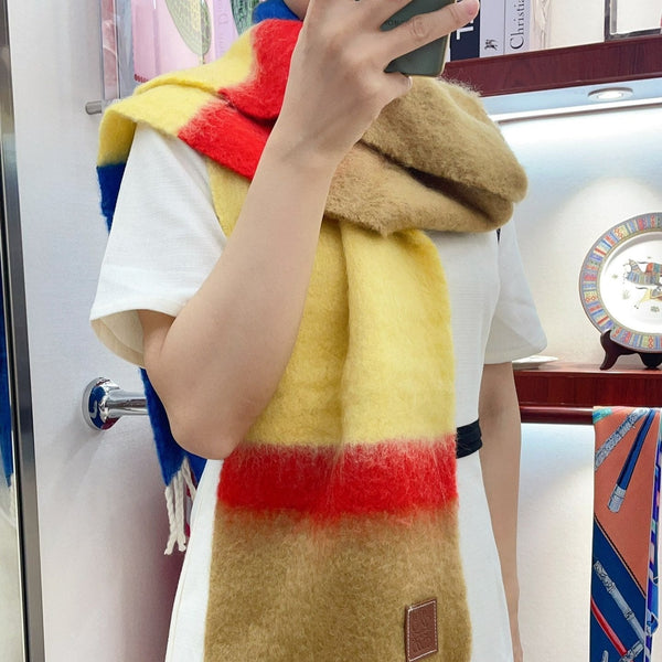 SCIARPA 185 CM IN LANA E MOHAIR COLORATI SFUMATI 396252