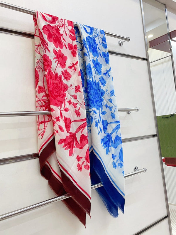 SCIARPA QUADRATA 140 CM IN CASHMERE ROSSO ROSA 398256