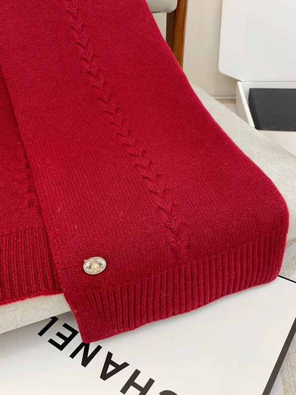 SCIARPA 180 CM IN CASHMERE ROSSO RUBINO 398266