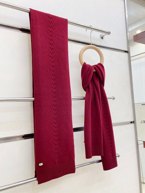SCIARPA 180 CM IN CASHMERE ROSSO RUBINO 398266