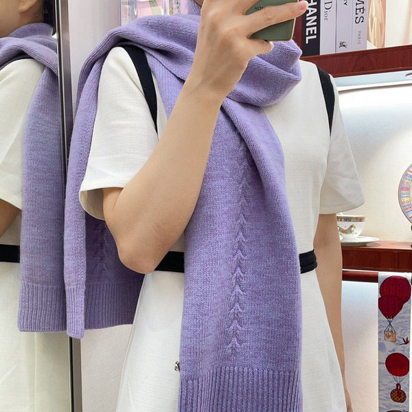 SCIARPA 180 CM IN CASHMERE VIOLA MELANGE 398267
