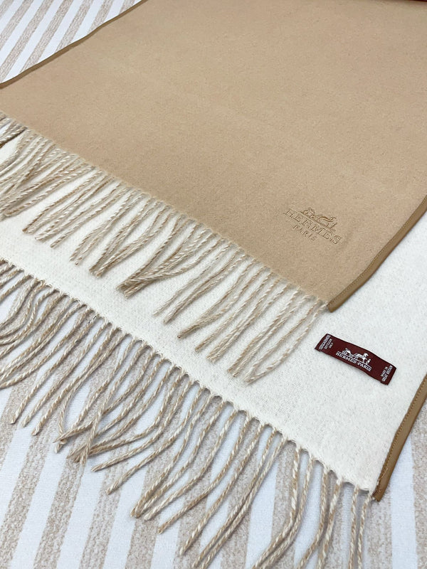 Scarf 200 CM In Beige Mix White Cashmere 403899