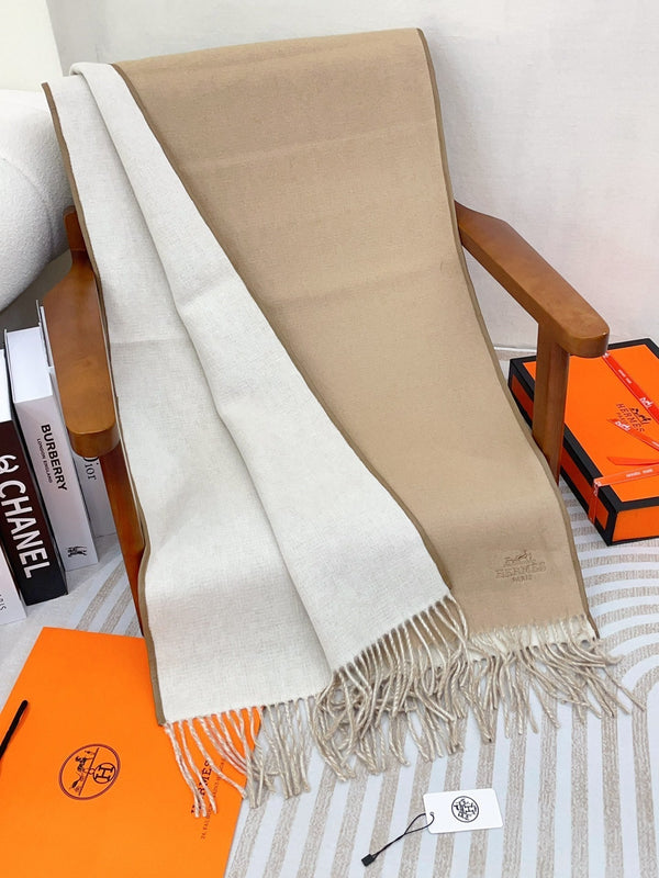 Scarf 200 CM In Beige Mix White Cashmere 403899