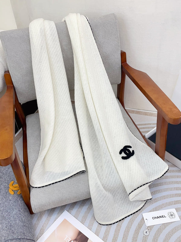 Sciarpa CC 190 CM In Cashmere Bianco 419815