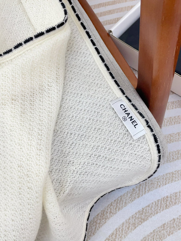 Sciarpa CC 190 CM In Cashmere Bianco 419815