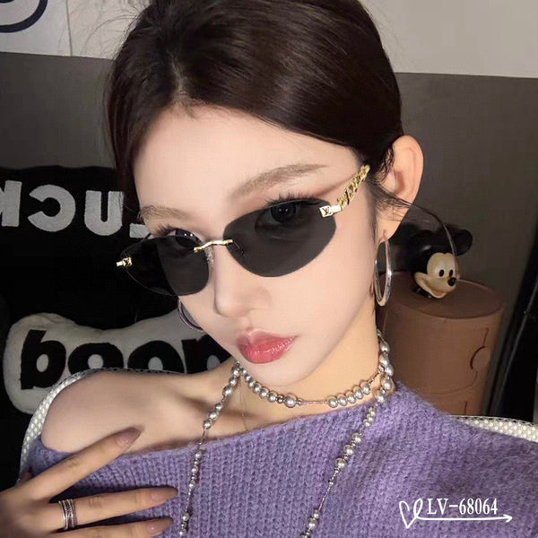 OCCHIALI DA SOLE CAT EYE 68064 IN METALLO