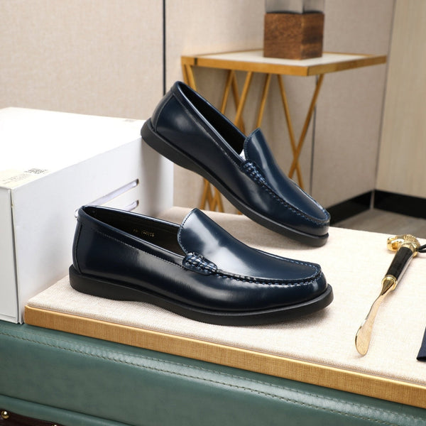 CD RETRO SEWED LOAFER NAVY POLISHED CALFSKIN