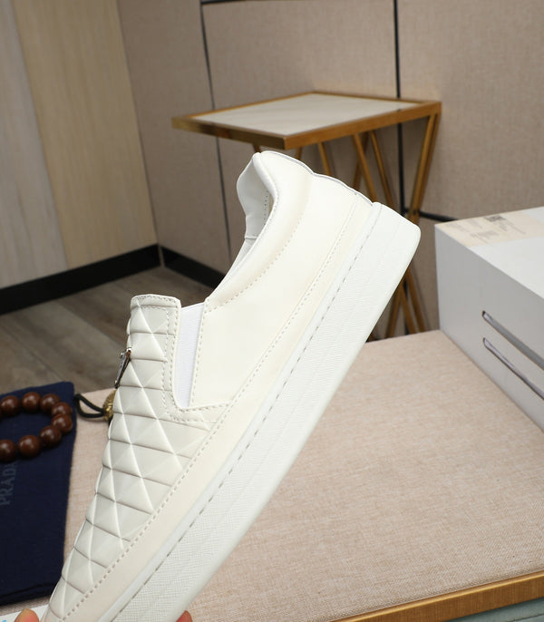 PRA LOAFER IN BEIGE CREAM EMBOSSED CALFSKIN