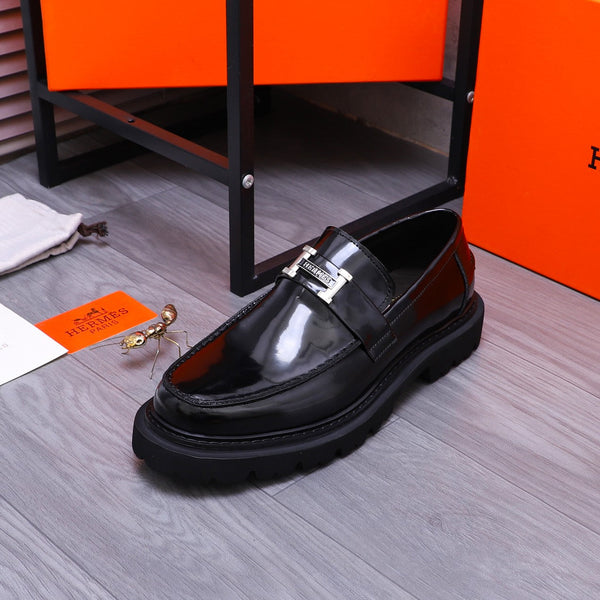 HM GREGOIRE LOAFER GLOSSY BLACK CALFSKIN