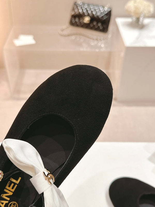 MARY JANE SHOES BLACK CALFSKIN