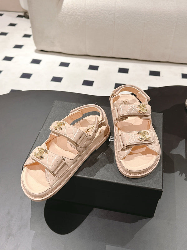 cc 25p dad sandal peach leather 237559