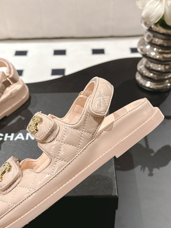 cc 25p dad sandal peach leather 237559