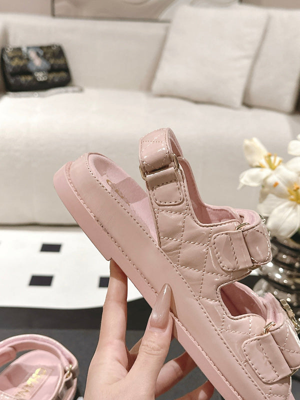cc 25p dad sandal pink leather 237561