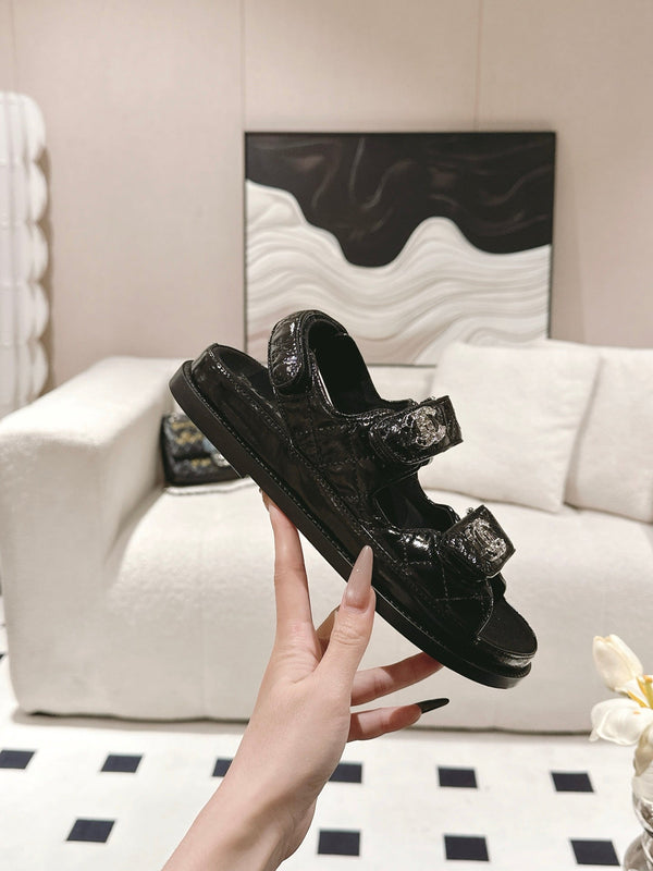 cc 25p dad sandal black leather 237562