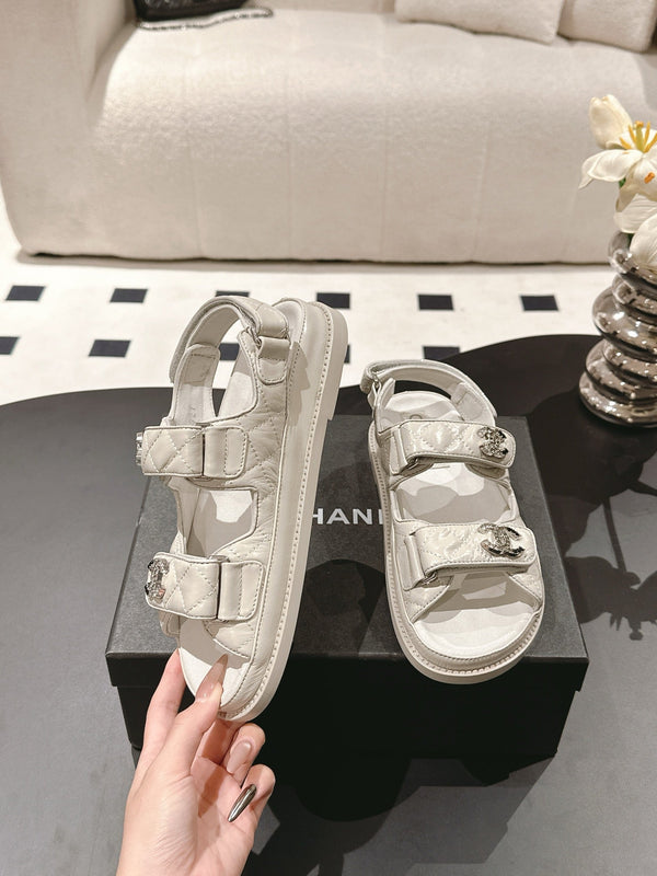 cc 25p dad sandal grey leather 237564