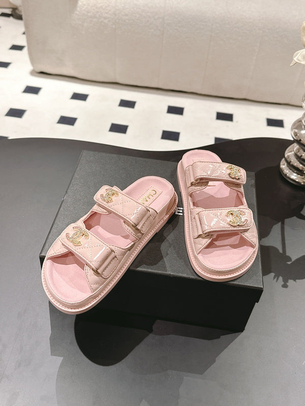 cc 25p dad mule sandal pink leather 237568