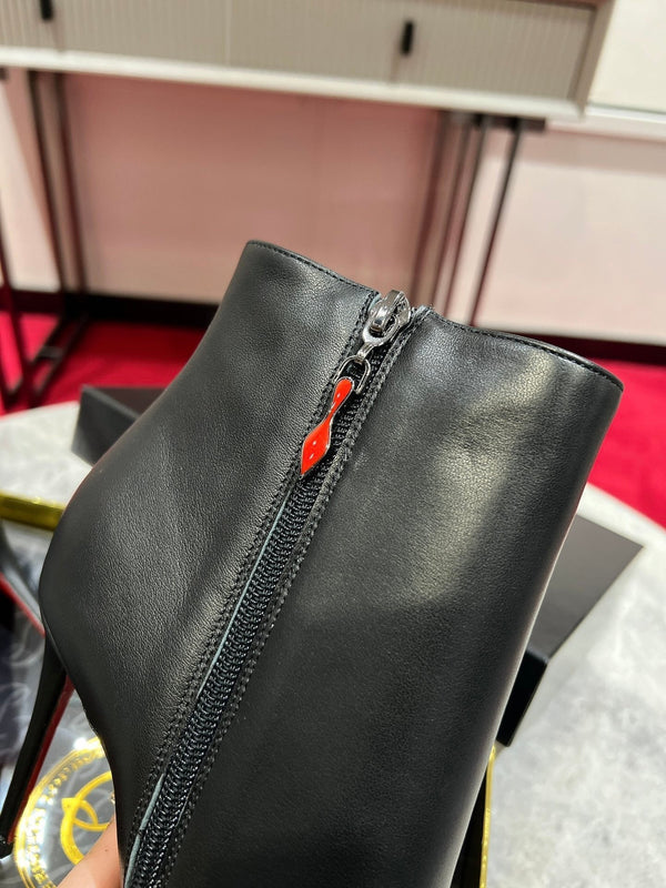 CL SO KATE BOOTY 100 BLACK CALFSKIN