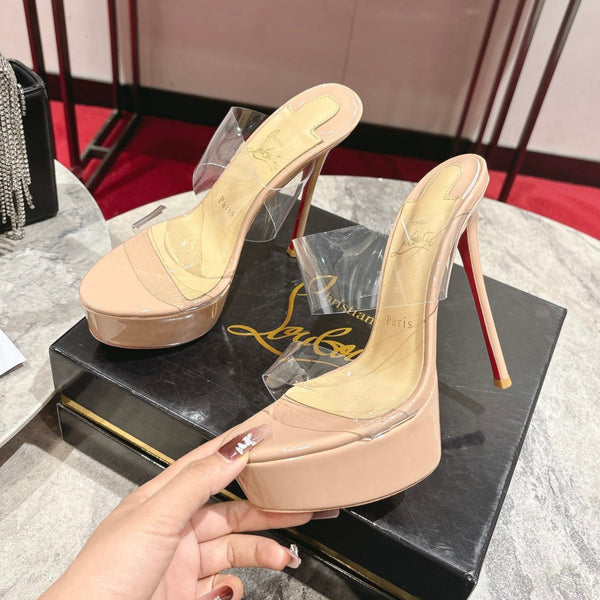 CL Just Nothing Alta 150mm Blush Patent Calfskin