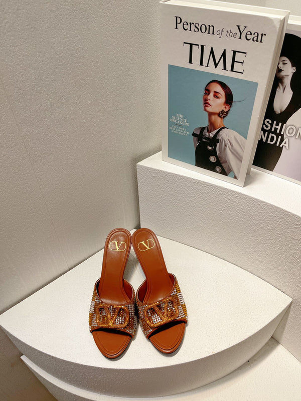 VT High Heeled Sandals Russet Sheepskin 292837